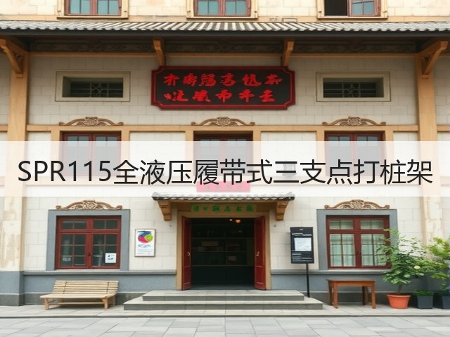 SPR115全液压履带式三支点打桩架