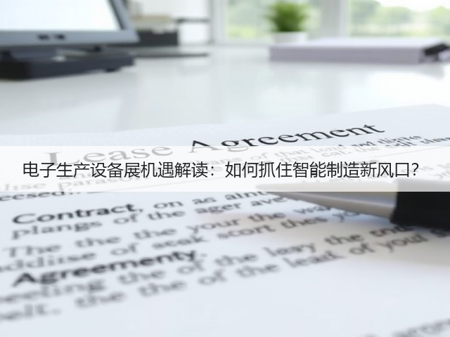电子生产设备展机遇解读:如何抓住智能制造新风口? 电子生产设备展机遇解读:如何抓住智能制造新风口?