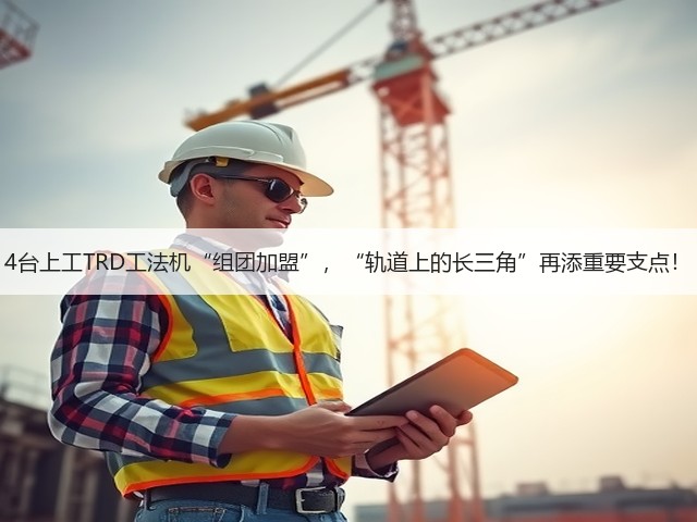 4台上工TRD工法机“组团加盟”,“轨道上的长三角”再添重要支点! 4台上工TRD工法机“组团加盟”,“轨道上的长三角”再添重要支点!