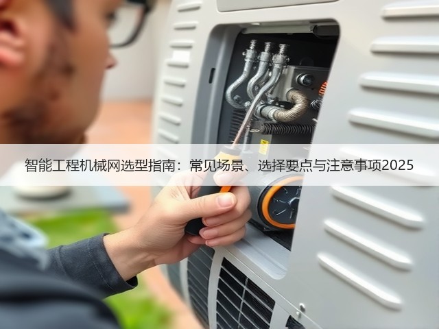 智能工程机械网选型指南：常见场景、选择要点与注意事项2025